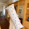 Almohada larga de apoyo de forro polar de invierno para niñas, almohada de apoyo para sujetar las piernas al dormir, almohada para dormir en el rincón de la ventana en otoño e invierno, cojín de respaldo para sofá