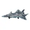 Ornamento de Modelo de Aeronave Su-35S 4 Peças Brinquedo de Montagem de Simulação F-22 Su-57 Caça-Bombardeiro D Xujia Modelo de Aeronave Militar