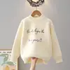 Suéter de Invierno para Niñas de Colores Dulces, Tallas Mediana y Grande, Nuevo Suéter de Punto Infantil 2026, Suéter de Moda para Niños Mayores