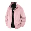 Chaqueta Casual de Moda Reversible para Hombre Primavera y Otoño 2025 Cuello Alto Holgada Versátil Chaqueta de Cuadros Estilo de Exportación Superior
