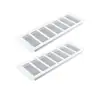 Gabinete Aleación de Aluminio Malla Transpirable Agujero de Ventilación Rectangular Cubierta Decorativa para Zapatero Rejilla de Disipación de Calor para Estufa Ventilación