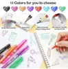 Comercio exterior 12 colores fácil de borrar pintado borrable bolígrafo neutro color 0.7 juego de bolígrafos fricción papelería al por mayor estudiantes