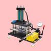 Máquina de preparação de amostras hidráulica de laboratório e máquina de teste de corte de corpo de prova pneumática plástico couro borracha haltere preparação de amostras de corpo de prova máquina de teste