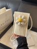 Bolsas Tejidas para Mujer 2026 Nuevo Estilo Verano Frescas Bolsas de Paja Bolsas de Playa para Vacaciones Versátiles Bolsos Cruzados Bolsos para Teléfono Móvil