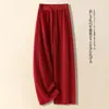 Calça Casual Versátil de Cintura Alta, Slimming, com Caimento, Perna Reta, Solta, para Mulheres, Coleção Primavera e Outono 2026, Disponível em Várias Cores