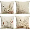 Almohada Decorativa Floral Nórdica de Primavera Transfronteriza de Amazon Cojín para Sofá Sala de Estar Funda de Almohada Estilo Pastoral