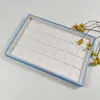 Bandeja de anillo de 28 posiciones, bandeja de exhibición para transmisión en vivo, puesto, caja de exhibición de anillos de posición fija, bandeja de almacenamiento multiposición para colgantes
