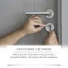 JUE FISH Lubricante en Polvo para Cilindros de Cerradura - Polvo fino y seco, no pegajoso, hace que las llaves abran suavemente, protección contra el óxido de larga duración, previene atascos