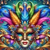 Amazon transfronterizo nuevo al por mayor pintura de diamantes 5d diamante redondo máscara diy pegatina hecha a mano decoración de mosaico
