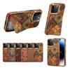 Funda para Teléfono Móvil Adecuada para Iphone18Promax, Funda Trasera de Cuero con Soporte para Tarjetas Samsung S25/24Ultra
