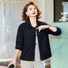 Moda Casual Transfronteriza 2026 Otoño/Invierno Nueva Moda Casual Tallas Grandes Holgada Adelgazante Ajuste Delgado Chaqueta Versátil para Madres