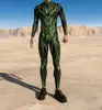 Novos Produtos Europeus e Americanos de Halloween 2024, Fantasias Inteiras de Cosplay para Adultos com Estampa Digital 3D