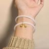 Pulsera Simple Dorada de Cascabeles Dobles Verano Pulsera Antigua Hanfu con Punto Escénico Más Vendida Regalo para Novia Venta al por Mayor