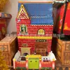 Suministros para Funerales y Sacrificios, Manualidades de Papel, Casa Embrujada, Casa de Papel, Villa Plegable con Villa de Jardín, Fácil de Ensamblar