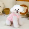 Mascota Bichón Pomerania Yorkshire Terrier Perro Pequeño Estilo Nuevo Chaleco para Gato Ropa para Perro Oso de Peluche 24 Chaleco de Polar Ondulado