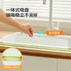 Tablero transparente de PET con ventosa integrada para bloquear el agua para uso en la cocina, dispositivo impermeable a prueba de salpicaduras para lavabo y encimera