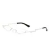 Nuevas Gafas de Sol de Moda Sin Marco para Mujer Tendencia Estilo Europeo y Americano Película de Color Cuadradas Pequeñas Gafas de Sol para Fotografía Callejera Gafas de Sol de Metal