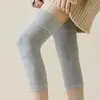 Joelheiras de Seda de Amora de Verão Finas Quentes para Pernas Velhas Frias Proteção de Joelho Feminina À Prova de Frio Tricotadas Respiráveis Joelheiras de Yoga