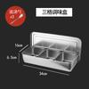 Caixa de Temperos Estilo Japonês em Aço Inoxidável Caixa de Ingredientes em Pó de Gelo Conjunto Combinado Caixa de Armazenamento de Temperos de 8 Compartimentos 6 Compartimentos com Tampa para Temperos