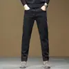 Roupas Masculinas Fengshe / 2026 Primavera e Outono Novas Calças Jeans Versáteis Elásticas Leves para Negócios Slim Retas Casuais de Brim