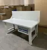 Bancada de Aço Pesado Personalizada para Oficina de Produção, Estação de Trabalho para Soldagem Resistente a Altas Temperaturas, Mesa de Trabalho com Suporte de Carga