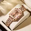 Reloj Binbond Rectangular para Mujer, Lujo Ligero, Sensación de Alta Gama, Reloj de Cuarzo de Nicho para Mujer, Dropshipping Transfronterizo