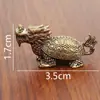Latón Colgante Sólido Viejo Longsheng Jiuzi Yazi Adorno Decorativo de Escritorio Gourmet Manillar Jugar Artesanía de Latón