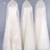 Funda Protectora para Vestido de Novia Xiuhe Hanfu con Cola Extendida Disfraz de Performance Vestido Cheongsam Modelo de Almacenamiento Bolsa de Malla Antipolvo