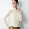 Novo suéter de malha feminino para outono, gola alta, manga longa, design de peça única sem costura, atacado de comércio exterior