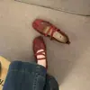Novidade Outono 2026 Sapatos Planos Estilo Francês Mary Jane com Elástico Calce Fácil Sapatilhas Versáteis Solado Macio Sapatos Femininos