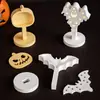 Gesso Aromaterapia Vestido Transfronteiriço Halloween Fantasma Morcego Abóbora Silhueta Oca Lâmpada Ornamento Suporte de Lâmpada Molde de Silicone