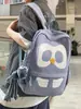 Mochila Retro de Grande Capacidade para Mulheres 2026 Nova Pequena de Nicho Cor Blocada Patchwork Bolsa de Ombro Duplo Toque de Luxo para Sair Viagem Bolsa Escolar