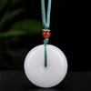 Ovelha gorda jade branco Xinjiang Golden Jade pequeno sachê colar pingente anel de pão fivela de segurança pingente não importa
