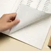 Caderno Kraft A5 para Lição de Casa de Estudante Capa Kraft Idioma Chinês Página Única Diário Semanal em Inglês Caderno Unificado de Matéria Escolar