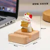 Gato de la Fortuna de Buena Suerte Soporte para Teléfono Móvil Estación de Trabajo Soporte para Tableta Souvenirs de Fiesta Anual Suministros Culturales para Oficina Adornos Culturales y Creativos