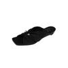 Zapatillas Pleated Lazy de Cuña de Piel de Cordero Súper Suaves y Fáciles de Poner Nuevo Tacón Bajo Punta Cuadrada Punta Abierta Zapatillas con Hebilla Metálica