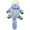 Ropa de verano para perros, desmontable con cubrepiés, impermeable estilo caricatura, totalmente impermeable, para perros pequeños como Bichón Frisé, ropa para mascotas para salir