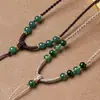 Cordón Colgante Tejido Original Hecho a Mano de Cinabrio, Correa para Cuello con Colgante de Jade, Collar con Colgante de Jade y Cordón Fino de Hebilla de Seguridad Duradera