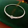 Pulsera Geométrica Abierta Hueca de Circonita Estilo Europeo y Americano, Pulsera de Moda Vintage de Temperamento Exquisito, Joyería de Lujo Ligero de Alta Gama para Mujeres