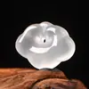 Gelatina Natural de Lichi Ágata Blanca Bolsa de la Suerte Colgante de Pata de Gato Pulsera de Ágata Blanca Hecha a Mano DIY Accesorios de Joyería de Gota Pequeña