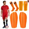 Conjunto de Meias com Protetor de Canela em Favos para Comércio Exterior, Conjunto de Meias com Inserção para Futebol, Meias de Futebol, Protetores de Panturrilha para Adultos e Crianças, em Estoque
