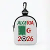 2026 Copa do Mundo de Futebol Transfronteiriça Bandeira Nacional Fone de Ouvido com Fio Bolsa de Armazenamento Bolsa de Transporte Portátil Porta-Cartões Porta-Moedas