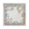 Lenço de Seda Floral Retro de Luxo Leve Transfronteiriço com Toque Macio, Lenço de Cabeça, Lenço, Lenço de Seda para Primavera e Outono, Lenço Quadrado Médio Feminino