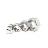 Porca Hexagonal de Aço Inoxidável 304 Parafuso Porca Porca Parafuso Cabeça Hexagonal Externa Tampa de Parafuso M4M5M6M8M10-M18