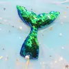 Tarjeta de enchufe con escamas de cola de sirena de perla brillante A Decoración de mesa de postres para fiesta de cumpleaños