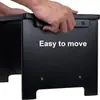 Soporte negro elevado para cuencos de mascotas, solo el soporte, se puede emparejar con cuencos de acero inoxidable, soporte de alimentación antiderrames para perros