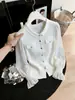 Cardigan de Tricô Gola Redonda com Manga Flare Outono/Inverno 2026, Jaqueta Suéter Feminina Inspirada na Chanel