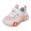 Zapatillas Deportivas Infantiles de Dibujos Animados para Niñas Estilo Otoño Versión Coreana Superficie de Cuero Infantil Zapatillas para Correr Estudiantiles Zapatos Casuales para Niños