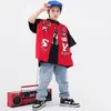 Ropa Moderna Infantil de Street Dance Hip-Hop Estilo Biker Traje Marca Moderna Infantil Ropa Infantil Atuendo de Hip-Hop para Performance Niñas