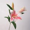 Lirio artificial grande hidratante de tacto suave, ideal para el hogar, decoración floral, adornos para ventanas, paisajismo, flores falsas, fotografía floral de boda.